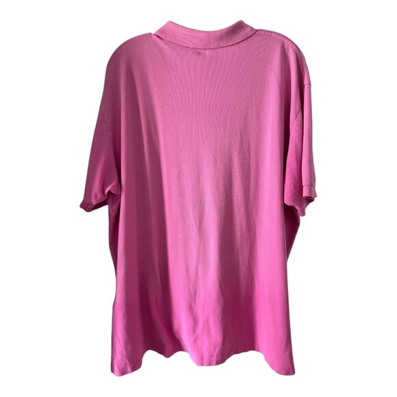 VTG Polo by Ralph Lauren Pink Short Sleeve Polo Shirt Men’s XXL 100% Cotton - Picture 5 of 6